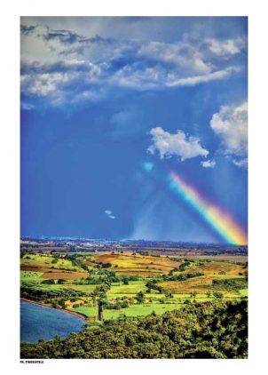 “Arcobaleno sotto la pioggia di Baratti” di Pino Bertelli in mostra a MiIano